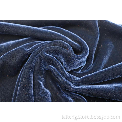 Cheap Custom Dress Textiles Polyester Spandex Velour Fabric